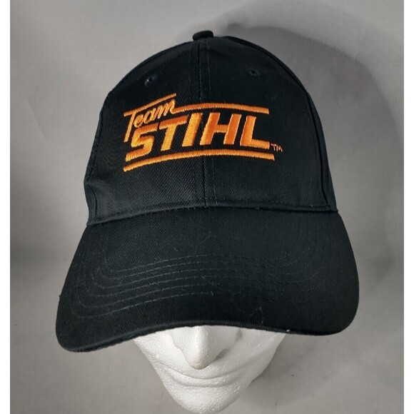 Team Stihl Chainsaws Power Equipment Saw Black Snapback Baseball Cap Hat - Picture 3 of 11